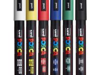 Набор маркеров UNI POSCA PC-5M "Стандартные цвета" 6 шт 1,8-2,5 мм, в пластиковой упаковке