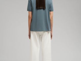 Поло прямого кроя из хлопка пике