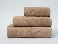 Полотенце махровое Тропико/Tropico, бежевое