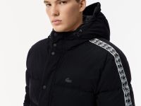 Мужская стёганая куртка Lacoste с капюшоном