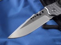 Полуавтоматический складной нож Natural 2, CRKT 7080M, сталь 8Cr13MOV, рукоять сталь/микарта