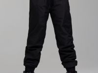 Брюки текстильные с полиуретановым покрытием утепленные флисом для девочек