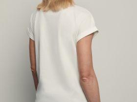 Футболка из мерсеризованного хлопка с принтом