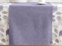 Скатерть-дорожка Fogliame, фиолетовая