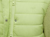 Утепленная куртка с вязаными рукавами