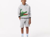Детская флисовая толстовка Lacoste с капюшоном