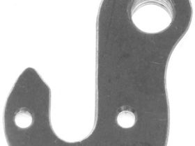 Держатель заднего переключателя "петух" Meta №135 фрезерованный (серебристый)