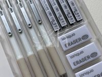 Набор 11 предметов Languo, (карандаши мех.0,9 мм, грифели, ластики)