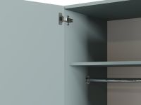 Шкаф детский Тесси 2-75x181 Серо-зеленый