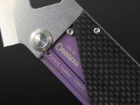 Складной нож Daggerr Cardknife сталь VG-10, рукоять Purple Ti/Carbon Fiber