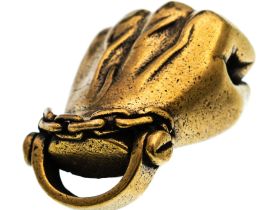 Бусина темлячная "Кулак", латунь