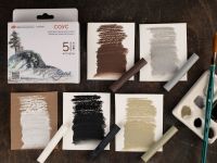 Набор сухих графических материалов "Ладога" соус ассорти цветов, 5 мелков