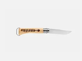 Нож складной Opinel №10 со штопором, сталь Sandvik 12C27, рукоять бук