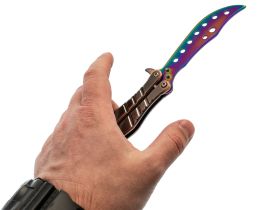 Тренировочный нож бабочка (балисонг) CS GO Gradient