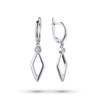 Серьги из серебра с бриллиантами э0601сг09172200