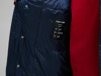 Пуховое полупальто с воротником-стойкой