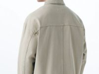 Куртка-рубашка из твила, Бежевый