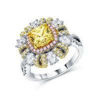 Серебряное кольцо с фианитами