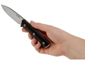 Нож с фиксированным клинком LionSteel B35, сталь Sleipner, рукоять черный G10