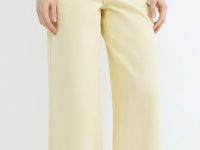 Широкие джинсы из плотного денима, Желтый