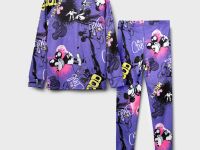 Термокомплект трикот. для девочек: фуфайка (футболка) с длин. рук, брюки для эпизод. использования
