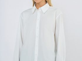 Рубашка из хлопка, Белый