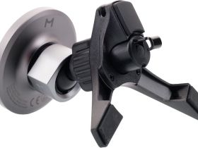 Автомобильный держатель Magssory Disc с БЗУ серый