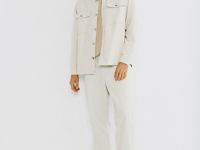 Рубашка из вельвета, Белый