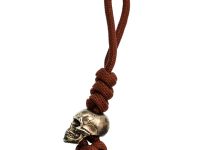 Бусина с темляком Череп, мельхиор