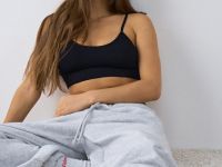 Базовый топ с вкладышами, Черный