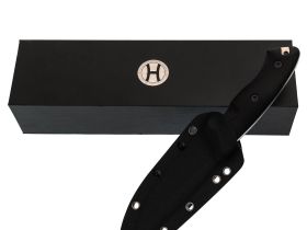 Туристический нож Honor Prime, сталь D2 с гравировкой, рукоять черный G10