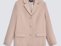 Однобортный жакет полуприлегающего силуэта