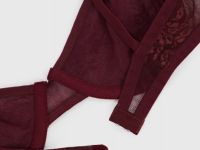 Бюстгальтер из кружевной сетки на косточках, Фиолетовый