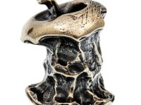 Бусина для темляка Огрызок, мельхиор