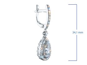 Серьги из белого золота э4012сг11180500