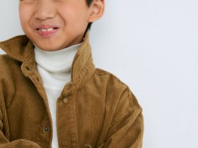 Рубашка из вельвета для мальчиков, Бежевый