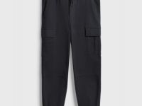 Джоггеры из твила с карго-карманами, Серый