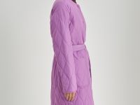 Пальто свободного силуэта с поясом