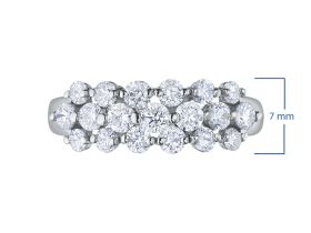 Классическое кольцо из белого золота с бриллиантами э4001кц08188800