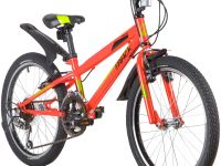 Детский велосипед Novatrack Racer 20 12sp, год 2020, цвет Красный