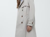 Двубортный тренч с поясом