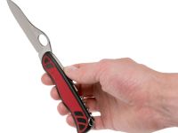 Нож перочинный Victorinox Forester One Hand, сталь X50CrMoV15, рукоять нейлон, красно-черный