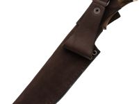 Походный нож Легионер, сталь дамаск, рукоять орех, художественное травление