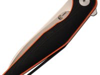 Складной нож Снайпер Техно, сталь N690, рукоять G10 черно-оранжевый