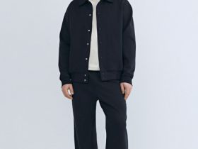 Куртка с воротником поло, Синий