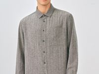 Рубашка с длинным рукавом, Коричневый