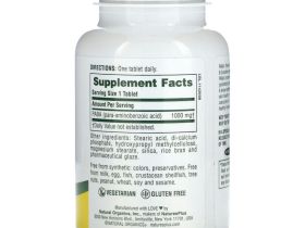 NaturesPlus, ПАБК с замедленным высвобождением, 1000 мг, 60 таблеток