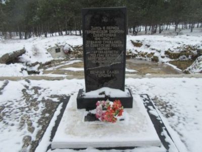 Место 114-й береговой батареи, 1941-1942 гг.