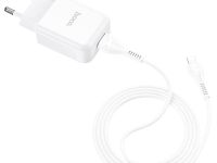 Сетевое зарядное устройство Hoco (N2) Vigour USB/2.1A + кабель Lightning (белый)