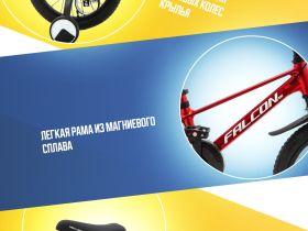 Детский велосипед Falcon Bike River 16, год 2024, цвет Красный
